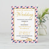 アメリカ式キリスト教の結婚式 招待状 (スタンド正面)
