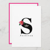 アメリカ恋しく思クラウンフラットノートカード – バラ ノートカード (正面/裏面)