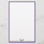 アメリカ恋しく思クラウン&名前をカスタムする文房具シート 便箋 (正面)