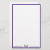 アメリカ恋しく思クラウン&名前をカスタムする文房具シート 便箋 (正面/裏面)