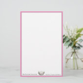 アメリカ恋しく思クラウン&名前をカスタムする文房具シート 便箋 (スタンド正面)