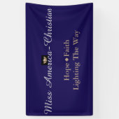 アメリカ恋しく思クリスチャン型のカスタムバナー 横断幕 (縦)