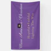 アメリカ恋しく思クリスチャン型のカスタムバナー 横断幕 (縦)