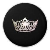 アメリカ恋しく思シルバークラウンセラミックキャビネットのノブ セラミックノブ (正面)