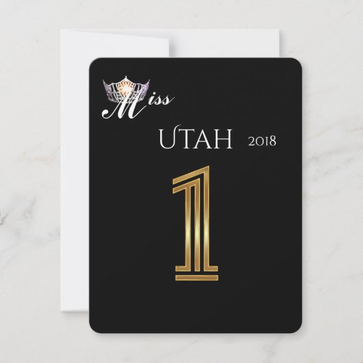 アメリカ恋しく思シルバークラウンテーブルカード1タイトルホルダー 招待状 (正面)