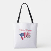 アメリカ恋しく思シルバークラウントートバッグ大型アメリカ国旗 トートバッグ (裏面)