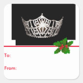 アメリカ恋しく思シルバークラウンピール&スティックギフトラベル スクエアシール (正面)