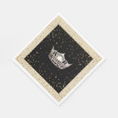 アメリカ恋しく思シルバークラウン金ゴールドスターズペーパーナプキン スタンダードランチョンナプキン (角)