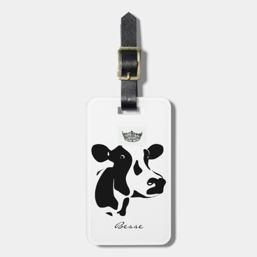 アメリカ恋しく思スタイルカウクラウンラゲッジタグ ラゲッジタグ (正面縦)