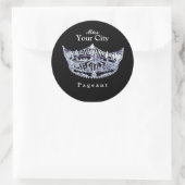 アメリカ恋しく思スタイルカスタムクラウンラウンドステッカー ラウンドシール (バッグ)