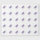 アメリカ恋しく思スタイルクラウンラッピング紙 ラッピングペーパー (フラット)