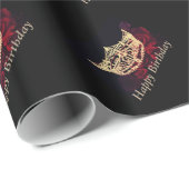 アメリカ恋しく思スタイルクラウンラッピング紙 ラッピングペーパー (ロールコーナー)