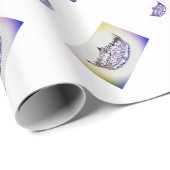 アメリカ恋しく思スタイルクラウンレインボーギフトラップ ラッピングペーパー (ロールコーナー)