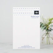 アメリカ恋しく思スタイルクラウン&ダイヤモンド文房具 便箋 (スタンド正面)