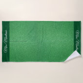 アメリカ恋しく思スタイルグリッターページェントビーチタオル ビーチタオル (正面)