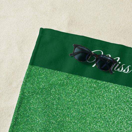 アメリカ恋しく思スタイルグリッターページェントビーチタオル ビーチタオル (インサイチュ)