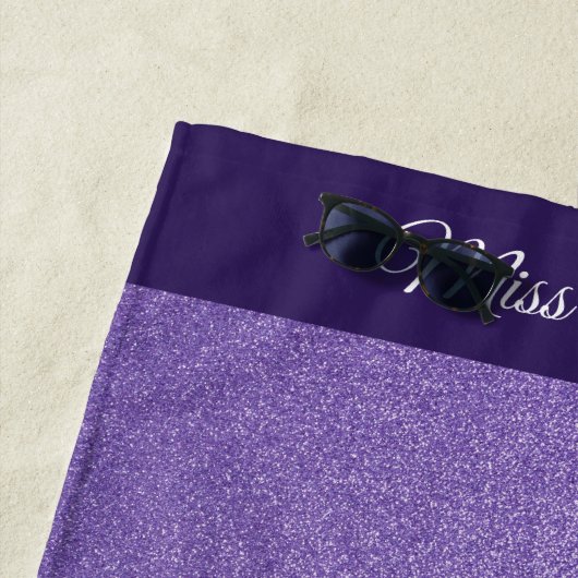 アメリカ恋しく思スタイルグリッターページェントビーチタオル ビーチタオル (インサイチュ)