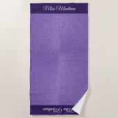 アメリカ恋しく思スタイルグリッターページェントビーチタオル ビーチタオル (正面)