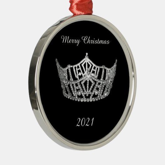 アメリカ恋しく思スタイルシルバークラウンクリスマスオーナメント メタルオーナメント (右)