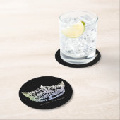 アメリカ恋しく思スタイルシルバークラウン紙コースター ラウンドペーパーコースター (インサイチュ)