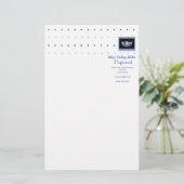 アメリカ恋しく思スタイルダイヤモンド&クラウン文房具 便箋 (スタンド正面)