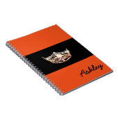 アメリカ恋しく思スタイルノート – クラウン&名前をカスタムする ノートブック (右側)