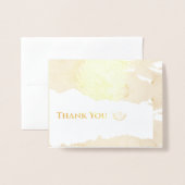 アメリカ恋しく思スタイルフォイルクラウン – フローラグリーティング 箔カード (封筒付き正面)