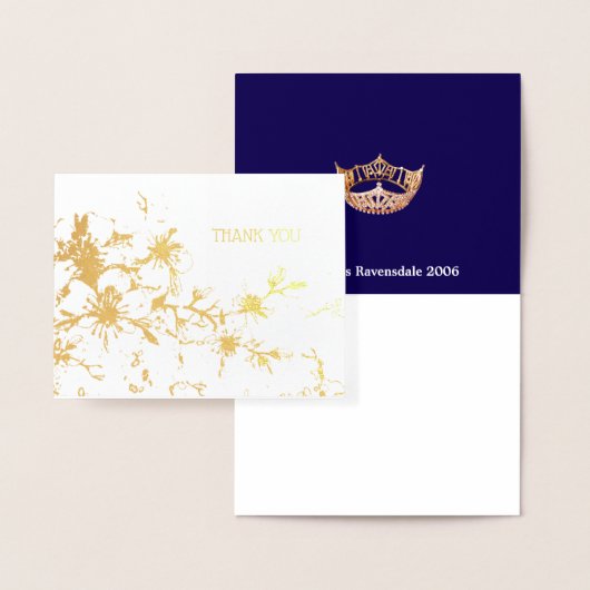 アメリカ恋しく思スタイルページャントクラウンさくらんぼブロッサム 箔カード (ディスプレー)