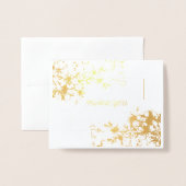 アメリカ恋しく思スタイルページャントクラウンさくらんぼブロッサム 箔カード (封筒付き正面)