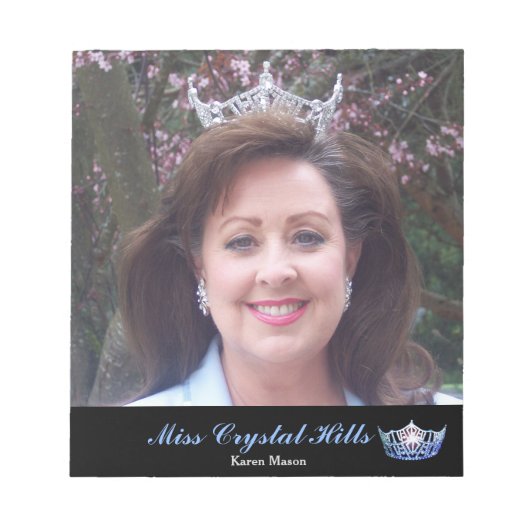 アメリカ恋しく思スタイルページャントクラウンオートグラフパッド ノートパッド (正面)