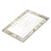 アメリカ恋しく思スタイルページ証明書 – バラ ノートパッド (アングル)