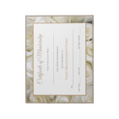 アメリカ恋しく思スタイルページ証明書 – バラ ノートパッド (回転)