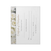 アメリカ恋しく思スタイルページ証明書 – 参加 ノートパッド (回転)