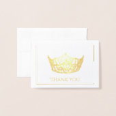 アメリカ恋しく思スタイルホイルクラウンミニカード 箔カード (封筒付き正面)