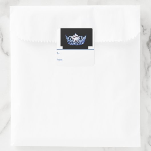 アメリカ恋しく思ブルークラウンピール&スティックギフトラベル スクエアシール (バッグ)