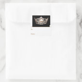 アメリカ恋しく思リック金ゴールドクラウンピール&スティックギフトラベル スクエアシール (バッグ)