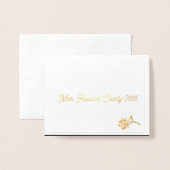 アメリカ恋しく思合衆国ページェント10代のサンキューカード 箔カード (封筒付き正面)