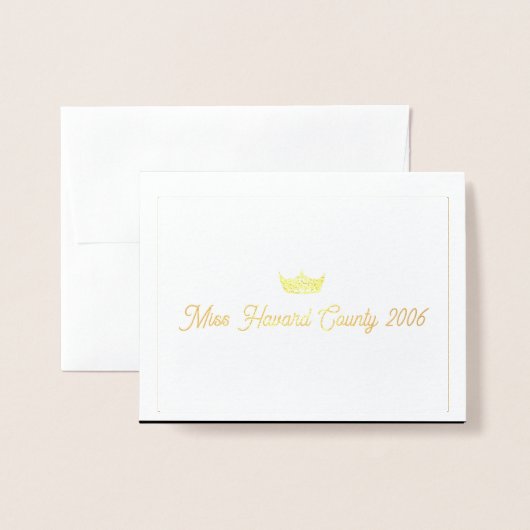 アメリカ恋しく思合衆国ページェント10代のサンキューカード 箔カード (封筒付き正面)