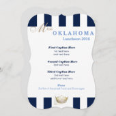 アメリカ恋しく思海軍ストライプルンチョンプログラムカード メニュー (正面/裏面)