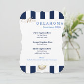 アメリカ恋しく思海軍ストライプルンチョンプログラムカード メニュー (スタンド正面)