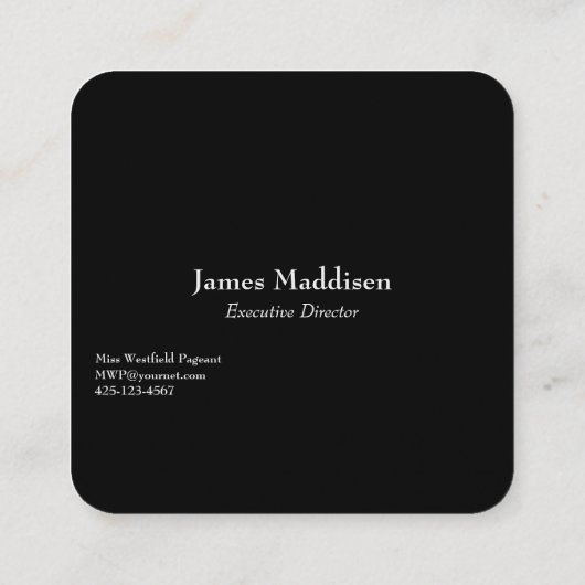 アメリカ恋しく思金ゴールドクラウンビジネスカード スクエア名刺 (裏面)