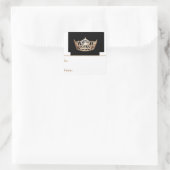 アメリカ恋しく思金ゴールドクラウンピール&スティックギフトラベル スクエアシール (バッグ)