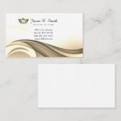 アメリカ恋しく思金ゴールドクラウン海波形名刺 コーリングカード (正面/裏面)