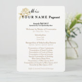 アメリカ恋しく思金ゴールドバラ賞ボールプログラムカード プログラム (スタンド正面)