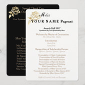 アメリカ恋しく思金ゴールドバラ賞ボールプログラムカード プログラム (正面/裏面)