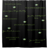 アメリカ恋しく思高揚緑クラウンシャワーカーテン シャワーカーテン (正面)