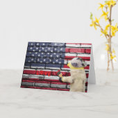 アメリカ愛のグラフィティ ウォールアート カード (黄色い花)