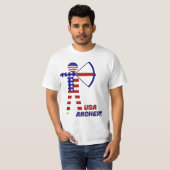 アメリカ愛国アーチェリー Tシャツ (正面フル)