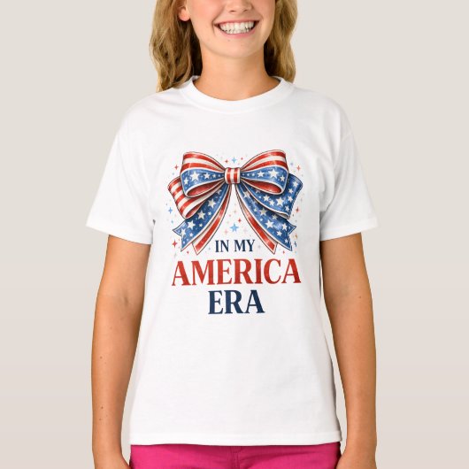 アメリカ愛国ハーフボウタイ アメリカ独立記念日 Tシャツ (正面)