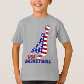 アメリカ愛国バスケットボール Tシャツ (正面)